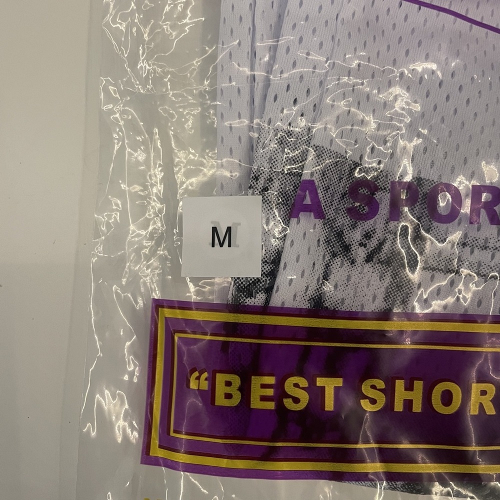 White and Black Sports Shorts